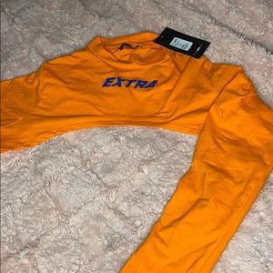 Orange crop top